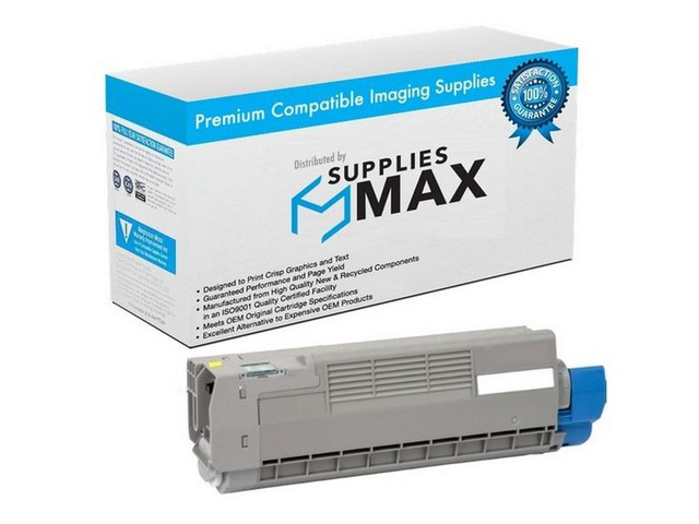 SuppliesMAX Compatible Replacement for Okidata C612DN/C612N Series Yellow Toner