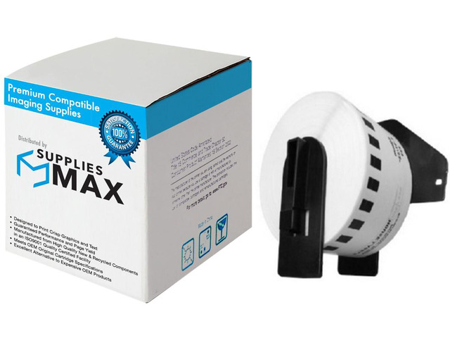 SuppliesMAX Compatible Replacement for Brother White Continuous Length Paper Tape (1.5in x 100ft/ 38mm x 30.4m) (DK-2225)