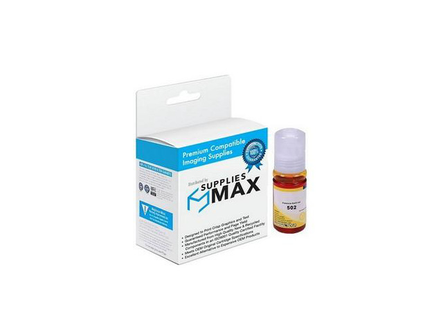 SuppliesMAX Compatible Replacement for Eco-Tank ET-2700/ET-2750/ET-3700/ET-3750/ET-4750/ET-15000/ST-2000/ST-3000/ST-4000 Dye Yellow Ink Bottle...