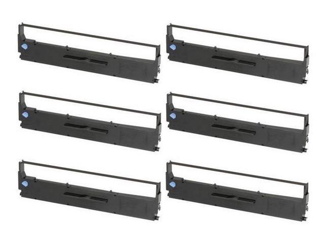 SuppliesMAX Compatible Replacement for LX-300+/LX-350 Black Printer Ribbons (6/PK) (S015631)