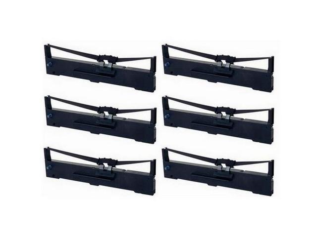 SuppliesMAX Compatible Replacement for LQ-590-II/IINT/N/A Black Printer Ribbons (6/PK) (S051337)