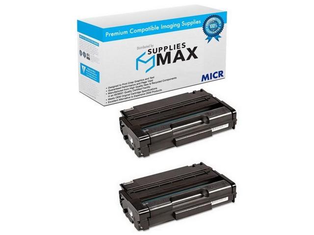 SuppliesMAX Compatible MICR Replacement for Ricoh Aficio SP-3400DN/SP-3400N/SP-3400SF/SP-3410DN/SP-3410SF Toner Cartridge (2/PK-5000 Page Yield)...