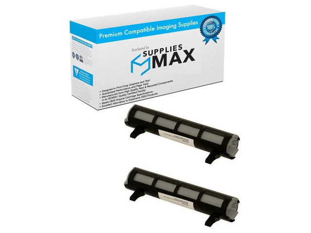 SuppliesMAX Compatible Replacement for Panasonic KX-FL511/541/611/KX-FLM651/661/671 Toner Cartridge (2/PK-2500 Page Yield) (KX-FA83_2PK)