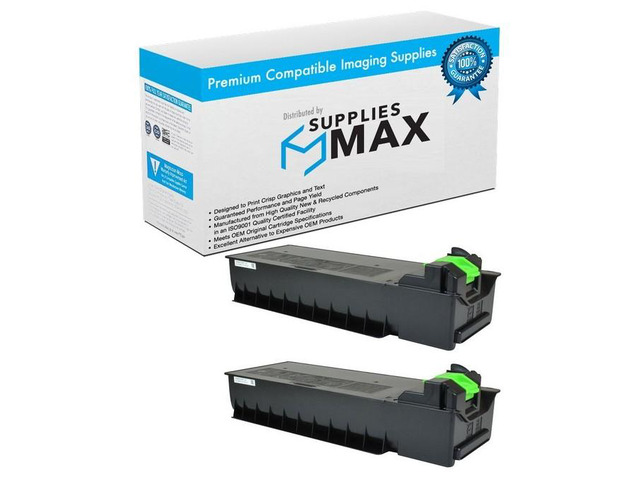 SuppliesMAX Compatible Replacement for Sharp MX-M260/MX-M264N/MX-M310/MX-M314N/MX-M354N Toner Cartridge (2/PK-25000 Page Yield) (MX-312NT_2PK)