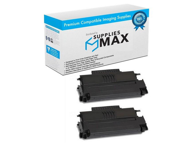 SuppliesMAX Compatible Replacement for Lanier AC-116/LF-225M Black Toner Cartridge (2/PK-4000 Page Yield) (TYPE SP1000A) (413460_2PK)