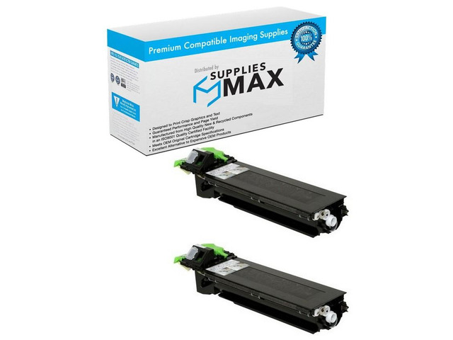 SuppliesMAX Compatible Replacement for Sharp AR-162/163/164/AR-M160/M162/M205/M207 Toner Cartridge (2/PK-475 Grams-16000 Page Yield) (AR-202MT_2PK)
