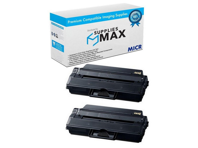 SuppliesMAX Compatible MICR Replacement for Samsung Xpress M2620/M2670/M2820/M2830DW/M2870/M2880FW Toner Cartridge (2/PK-3000 Page Yield) (MLT-P115B)