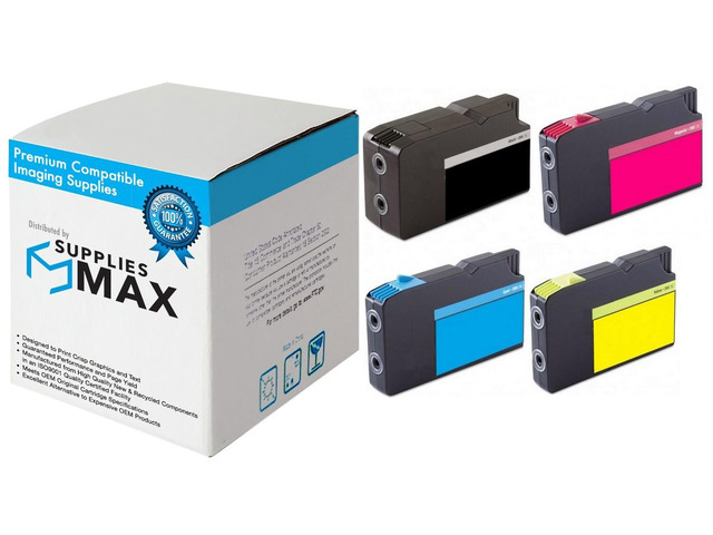 SuppliesMAX Compatible Replacement for Lexmark OfficeEdge Pro 4000/Pro 4000C/Pro 5500/ Pro 5500T High Yield Inkjet Combo Pack (BK/C/M/Y) (NO....