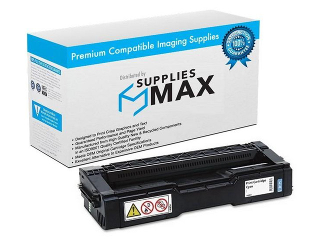SuppliesMAX Compatible Replacement for Lanier M-C250FW/M-C250FWB/ M-C251FW/P-C301W/P-C311W Cyan Toner Cartridge (6300 Page Yield) (TYPE M-C250H)...
