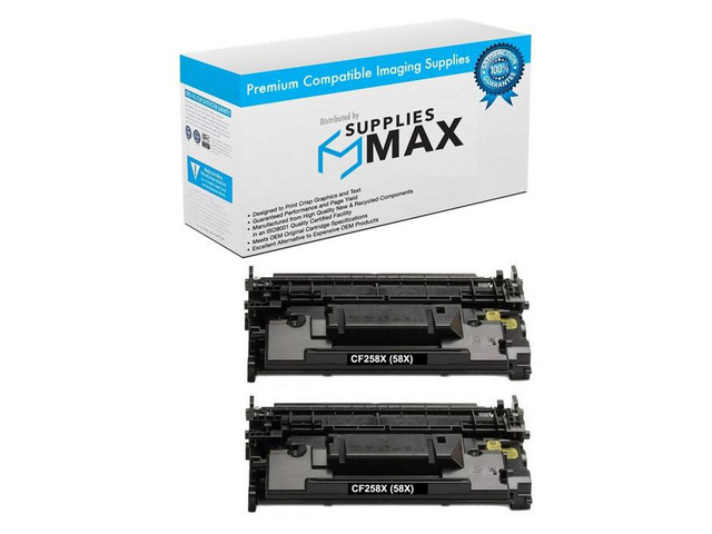 SuppliesMAX Compatible Replacement for HP Laser Jet Enterprise M406DN/M430F/PRO M304/PRO M404/PRO M428 Black High Yield Toner Cartridge (2/PK-10000...
