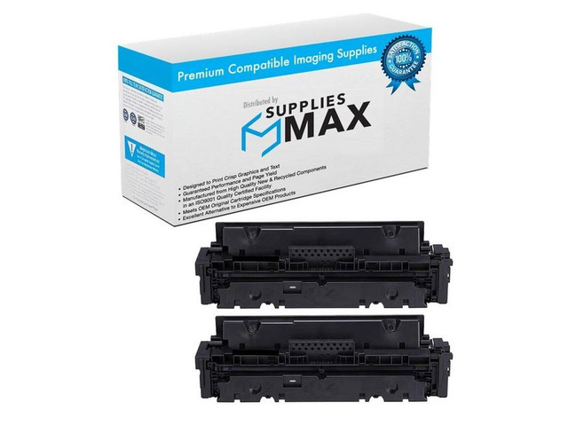 SuppliesMAX Compatible Replacement for HP Color Laser Jet Enterprise M455/M480/PRO M454/PRO M479 Series Black High Yield Toner Cartridge (2/PK-7500...