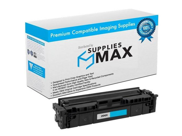 SuppliesMAX Compatible Replacement for HP Color Laser Jet Pro M255/M282MFP/M283MFP Series Cyan High Yield Toner Cartridge (2450 Page Yield) (NO....