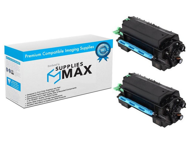 SuppliesMAX Compatible Replacement for Savin IM-350F Toner Cartridge (2/PK-14000 Page Yield) (TYPE IM-350) (418132_2PK)