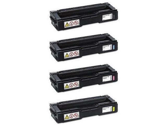 SuppliesMAX Compatible Replacement for Ricoh M-C250FW/M-C250FWB/P-C301W Toner Cartridge Combo Pack (BK/C/M/Y) (TYPE M-C250H) (40833MP)
