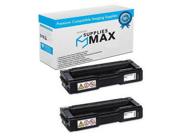 SuppliesMAX Compatible Replacement for Ricoh M-C250FW/M-C250FWB/P-C301W Black Toner Cartridge (2/PK-6900 Page Yield) (TYPE M-C250H) (408336_2PK)