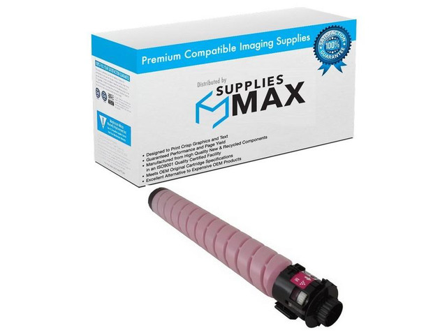 SuppliesMAX Compatible Replacement for Lanier IM-C2000/IM-C2500 Magenta Toner Cartridge (10500 Page Yield) (TYPE IM-C2500) (842309)
