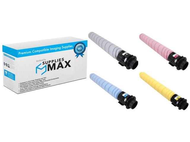 SuppliesMAX Compatible Replacement for Gestetner Corp IM-C3000/IM-C3500 Toner Cartridge Combo Pack (BK/C/M/Y) (TYPE IM-C3500) (84225MP)