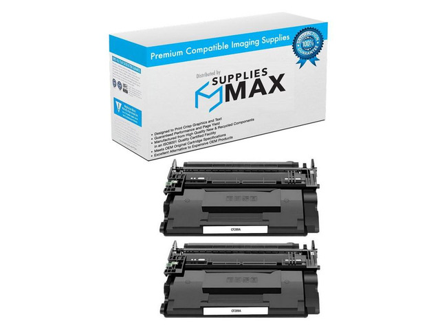 SuppliesMAX Compatible Replacement for HP Laser Jet Enterprise M507DN/M507N/M507X/M528DN/M528F Toner Cartridge (2/PK-5000 Page Yield) (NO. 89A)...