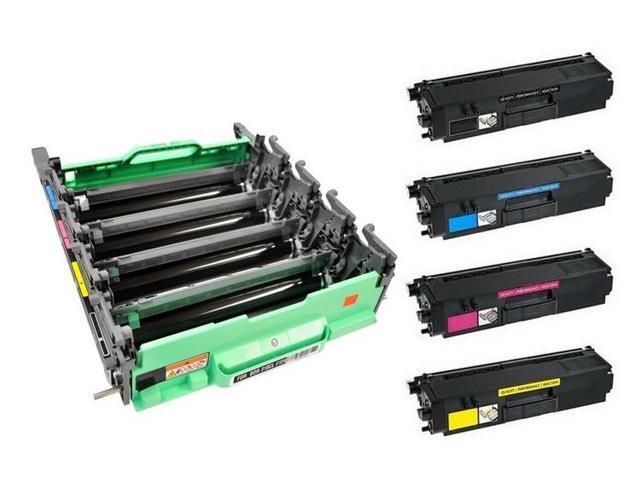 SuppliesMAX Compatible Replacement for Brother DCP-9050/9270/HL-4140/4570/MFC-9460/9560/9970C Drum/Toner Value Combo Pack (1-Drum Unit/4-Toners)...