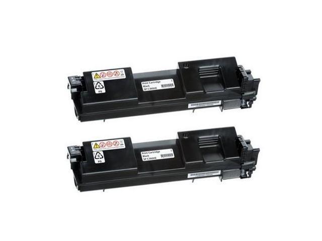 SuppliesMAX Compatible Replacement for Lanier SP-C360DNW/SP-C360SFNW/SP-C360SNW/SP-C361SFNW Black Toner Cartridge (2/PK-7000 Page Yield) (TYPE...