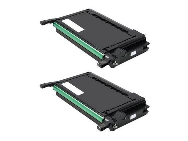 SuppliesMAX Compatible Replacement for Samsung CLP-600/CLP-600N/CLP-650N Black Toner Cartridge (2/PK-4000 Page Yield) (CLT-P600B)