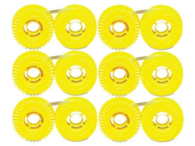 SuppliesMAX Compatible Replacement for Silver Reed Series 2/Series 3 Typewriter Lift Off Tape (6/PK) (CUI)