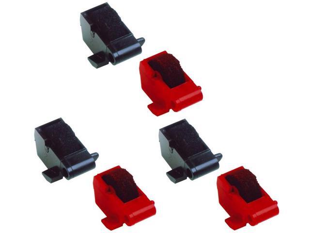 SuppliesMAX Compatible Replacement for Texas Instruments 5045SVC Black/Red Ink Rollers (3-Each-Black/3-Each-Red) (IR-87T)