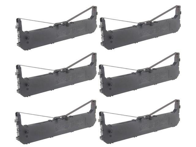 SuppliesMAX Compatible Replacement for Panasonic KX-P1131/KX-P1131E/KX-P3200 Black Printer Ribbons (6/PK) (KX-P180)
