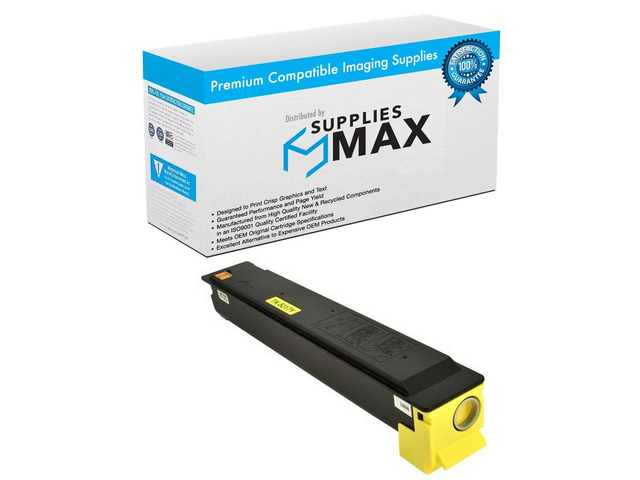 SuppliesMAX Compatible Replacement for Copystar CS-406ci Yellow Toner Cartridge (15000 Page Yield) (TK-5219Y) (1T02R6ACS0)