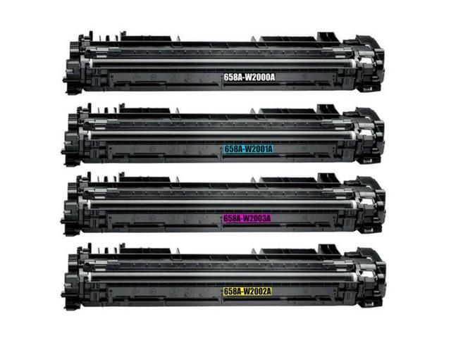 Compatible HP Color LaserJet Enterprise M751dn/M751n Series Toner Cartridge Combo Pack (BK/C/M/Y) (NO. 658A) (W2000AMP)
