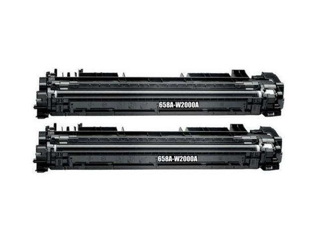 Compatible HP Color LaserJet Enterprise M751dn/M751n Series Black Toner Cartridge (2/PK-7000 Page Yield) (NO. 658A) (W2000AD)