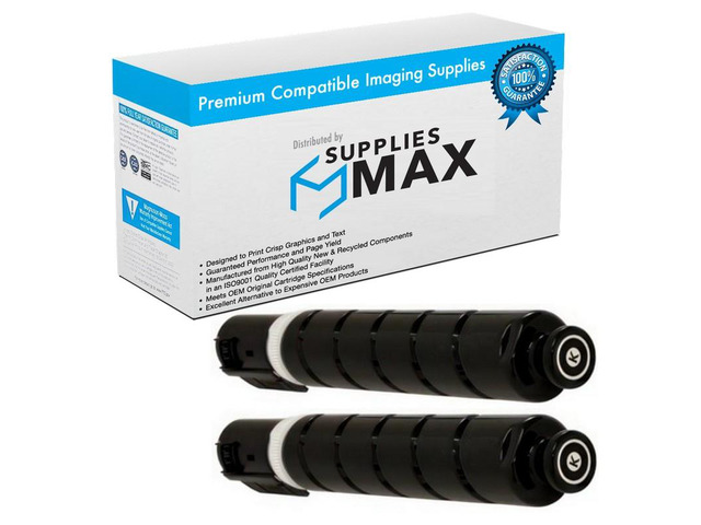 SuppliesMAX Compatible Replacement for Canon imageRUNNER ADVANCE DX-C3926i/DX-C3930i/DX-C3935i Black Toner Cartridge (2/PK-38000 Page Yield)...