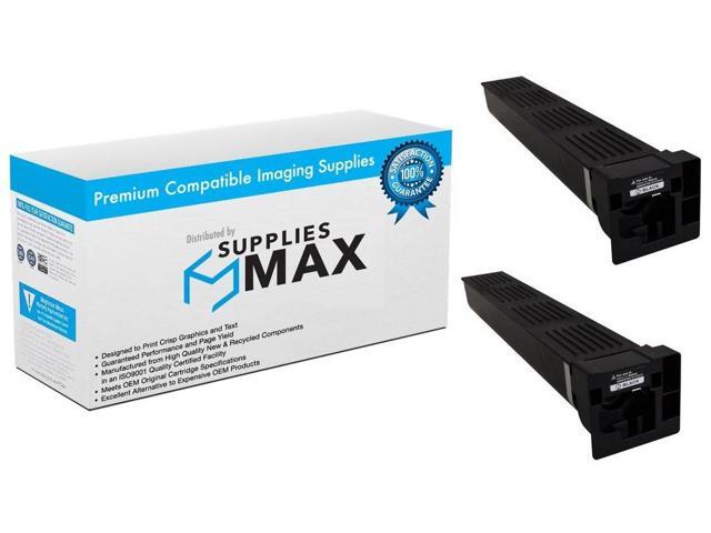 Compatible Konica Minolta bizhub 758/bizhub 808 Black Toner Cartridge (2/PK-40800 Page Yield) (TN-812) (A8H5030_2PK)