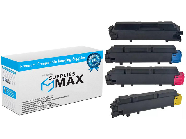Compatible Kyocera Mita ECOSYS MA-4000cifx/ECOSYS MA-4000cix/ECOSYS PA-4500cx Toner Cartridge Combo Pack (BK/C/M/Y) (TK-5382MP)