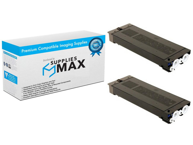 SuppliesMAX Compatible Replacement for Sharp MX-B402/MX-B402SC Black Toner Cartridge (2/PK-20000 Page Yield) (MX-B42NT1_2PK)