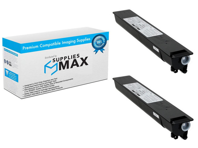 SuppliesMAX Compatible Replacement for Toshiba e-STUDIO 2505F/e-STUDIO 2505H Black Toner Cartridge (2/PK-10000 Page Yield) (T-2505U_2PK)