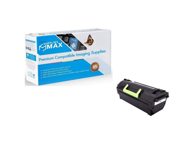 SuppliesMAX Compatible Replacement for Lexmark XM-7155/XM-7155x/XM-7163/XM-7163x/XM-7170/XM-7170x/XM-7263x Series Black Toner Cartridge (35000 Page...