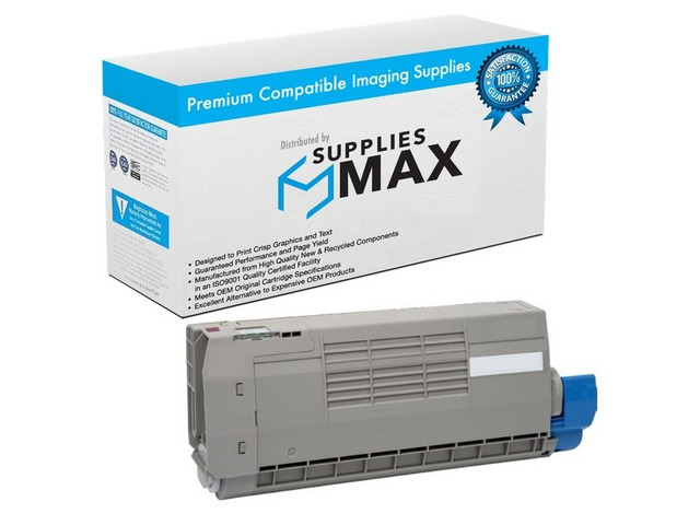 SuppliesMAX Compatible Replacement for Okidata C712DN/C712N Series Magenta Toner Cartridge (11500 Page Yield) (46507602)
