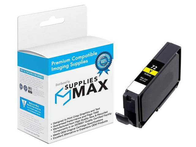 SuppliesMAX Compatible Replacement for Canon PIXMA PRO 10/PIXMA PRO 10S Series Yellow Inkjet (PGI-72Y) (6406B002)