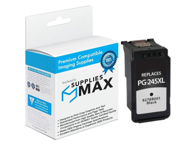 SuppliesMAX Remanufactured Replacement for Canon PIXMA iP-2820/MG-2410/MG-2510/MG-2920/MG-3020/MX-490/MX-492/TR-4520/TR-4522 Black High Yield...