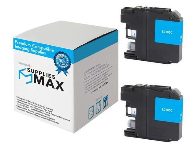 SuppliesMAX Compatible Replacement for Brother DCP-J4110DW/MFC-J4410DW/MFC-J4510DW/MFC-J4610DW/MFC-J4710DW Cyan Super High Yield Inkjet (2/PK-1200...