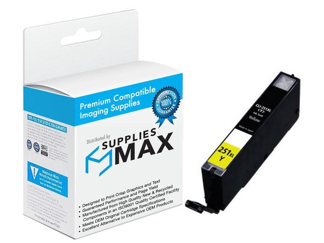 SuppliesMAX Compatible Replacement for Canon PIXMA iP-7220/iP-8720/MG-5420/MG-5520/MG-5620/MG-6620/MG-7120/MG-7520 Yellow High Yield Inkjet (700...