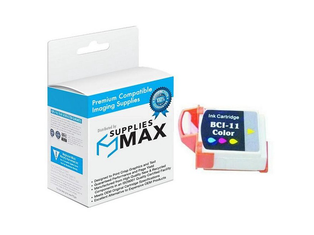 SuppliesMAX Compatible Replacement for Canon BJC-35/BJC-50/BJC-55/BJC-70/BJC-80/BJC-85/BN-700C Color Inkjet (40 Page Yield) (BCI-11C) (0958A003AA)