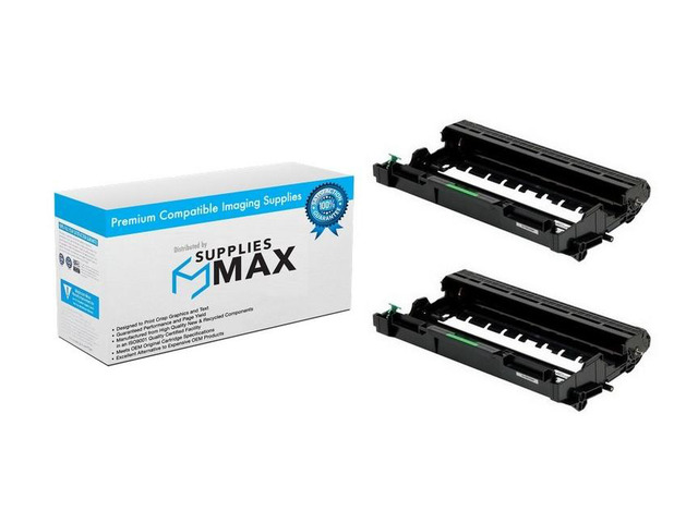 SuppliesMAX Compatible Replacement for Brother DCP-L2500/DCP-L2540/HL-L2300/HL-2360/MFC-L2680/MFC-L2700/MFC-L2740 Drum Unit (2/PK-12000 Page Yield)...