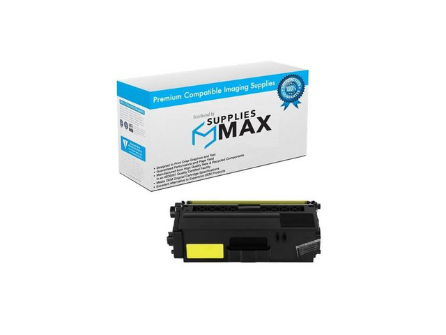 SuppliesMAX Compatible Replacement for Brother DCP-L8400/DCP-L8450/HL-L8250/HL-L8350/MFC-L8600/MFC-L8650/MFC-L8850 Yellow Toner Cartridge (3500...