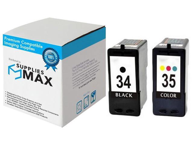 SuppliesMAX Remanufactured Replacement for Lexmark P4350/P6250/P6350/P915/X2500/X3350/X4550/X5250/X5450/X7300/X7350/X8350/Z815 Inkjet Combo Pack...