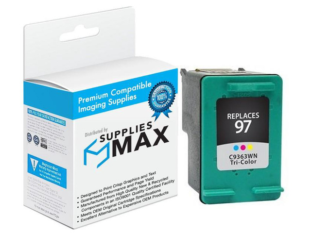 SuppliesMAX Remanufactured Replacement for HP DeskJet 460/5000/6000/9800/OfficeJet 6200/7000/PhotoSmart B8350/2000/8000/PSC-1600/PSC-2350 Tri-Color...
