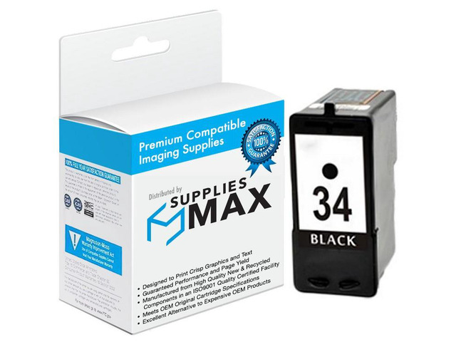 SuppliesMAX Remanufactured Replacement for Lexmark P4350/P6250/P6350/P915/X2500/X3350/X4550/X5250/X5450/X7300/X7350/X8350/Z815 Black High Yield...