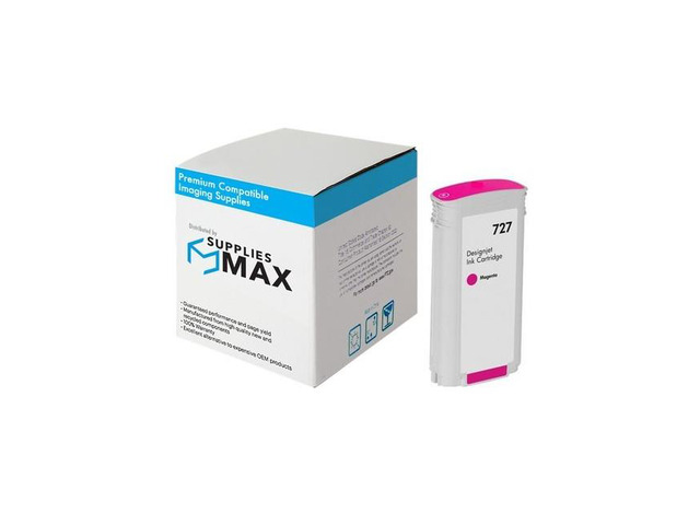 SuppliesMAX Remanufactured Replacement for HP DesignJet T920/T930/T1500/T1530/T2500/T2530 Series Magenta Dye High Yield Wide Fomat Inkjet (130ML)...