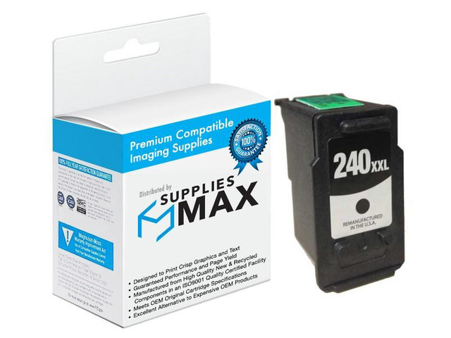 SuppliesMAX Remanufactured Replacement for Canon PIXMA MG-2220/MG-3620/MG-4220/MX-372/MX-452/MX-512/MX-522/MX-532 Black Extra High Yield Inkjet...